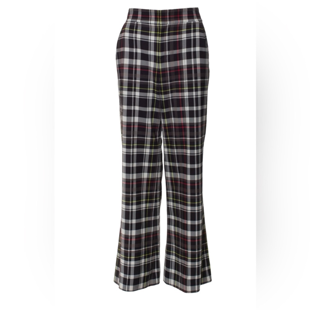 Alice + Olivia Wide Leg Plaid Pants